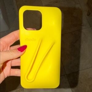 RHODE Yellow Phone Lip Case 14pro max